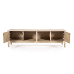 TV-meubel Harvey – eikenhout & veneer naturel 4 deuren