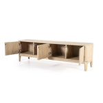 TV-meubel Harvey – eikenhout & veneer naturel 4 deuren