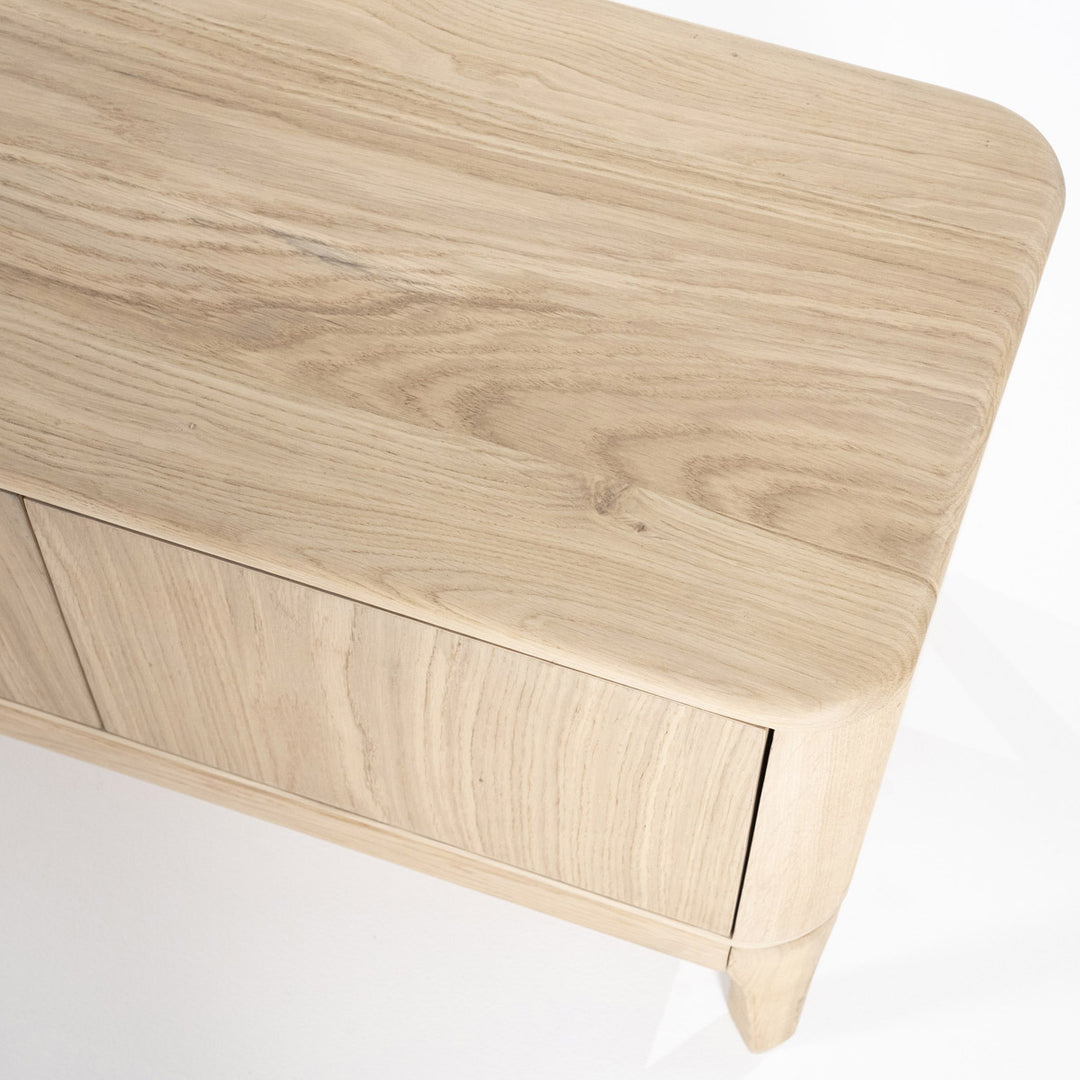 TV-meubel Harvey – eikenhout & veneer naturel 4 deuren