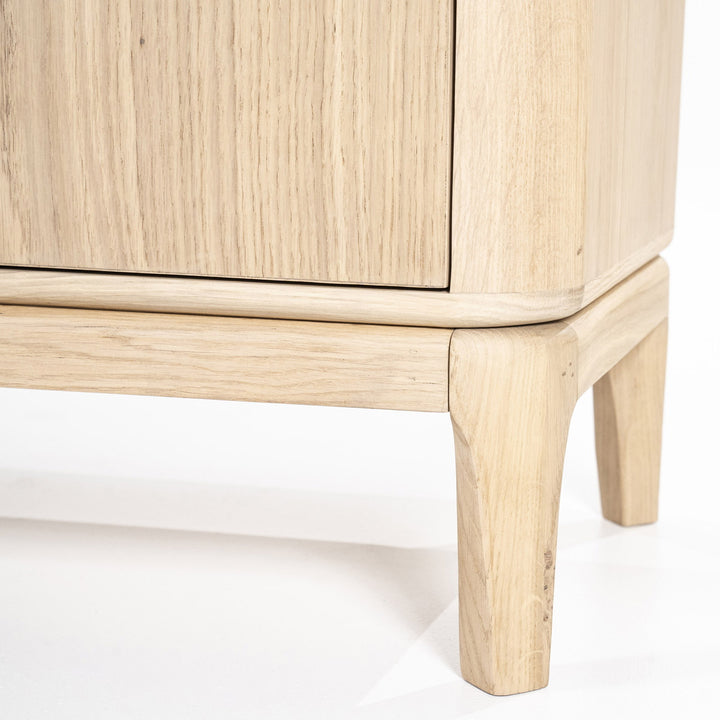 TV-meubel Harvey – eikenhout & veneer naturel 4 deuren