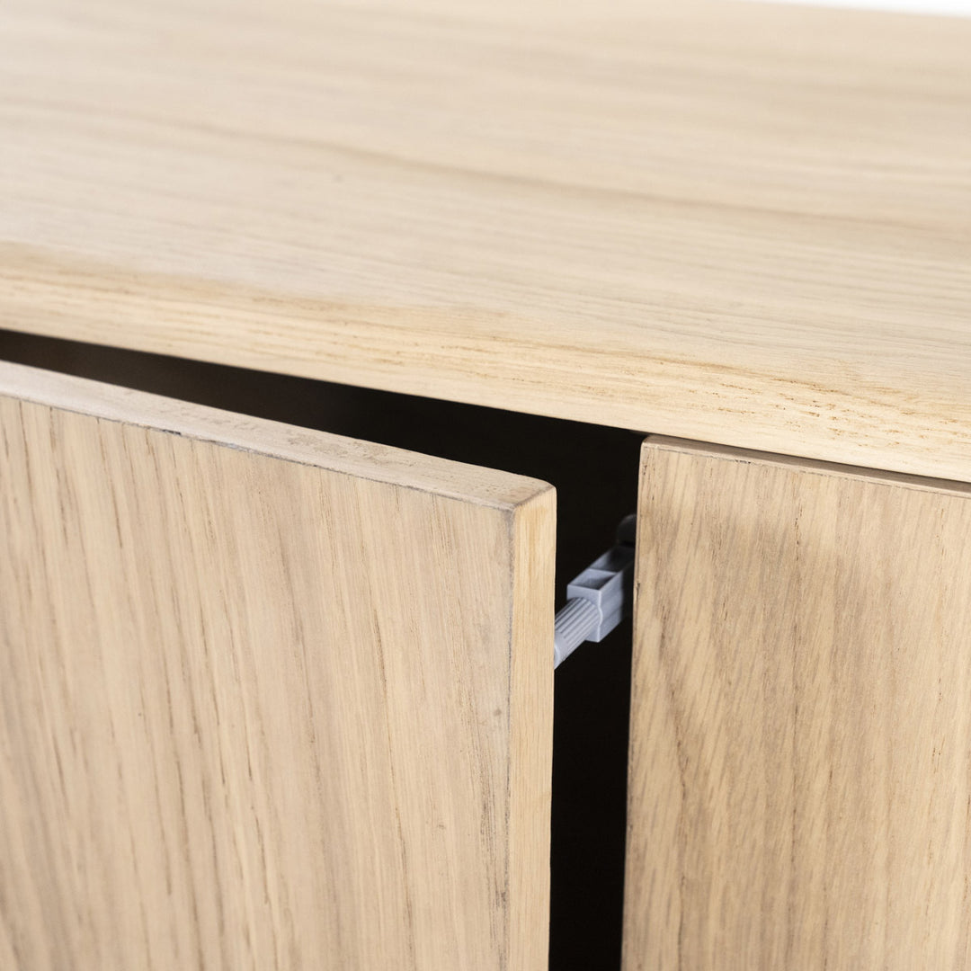 TV-meubel Harvey – eikenhout & veneer naturel 4 deuren