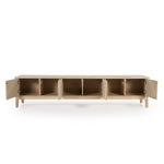 TV-meubel Harvey – eikenhout & veneer naturel 6 deuren