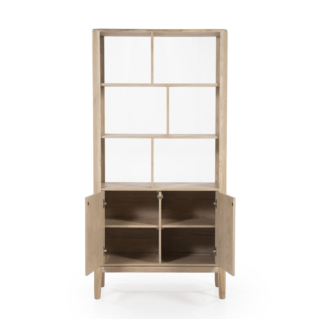 Boekenkast Harvey – eikenhout & veneer bruin