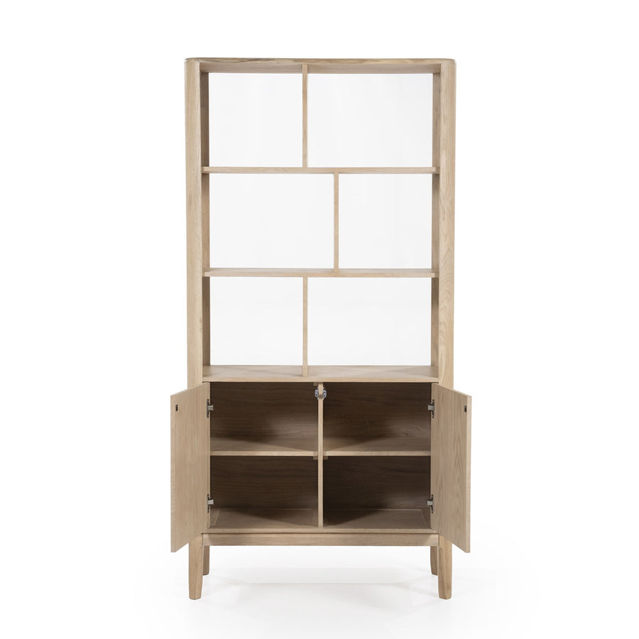 Boekenkast Harvey – eikenhout & veneer bruin