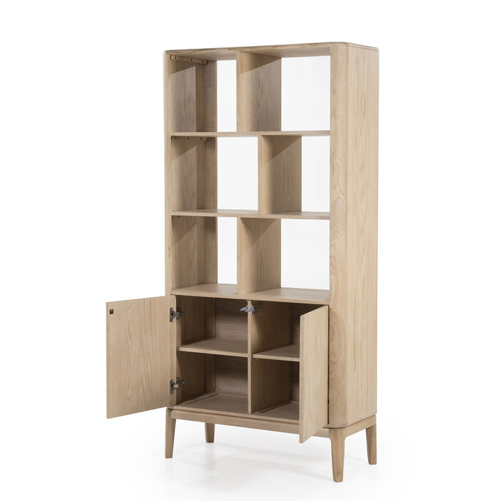 Boekenkast Harvey – eikenhout & veneer bruin