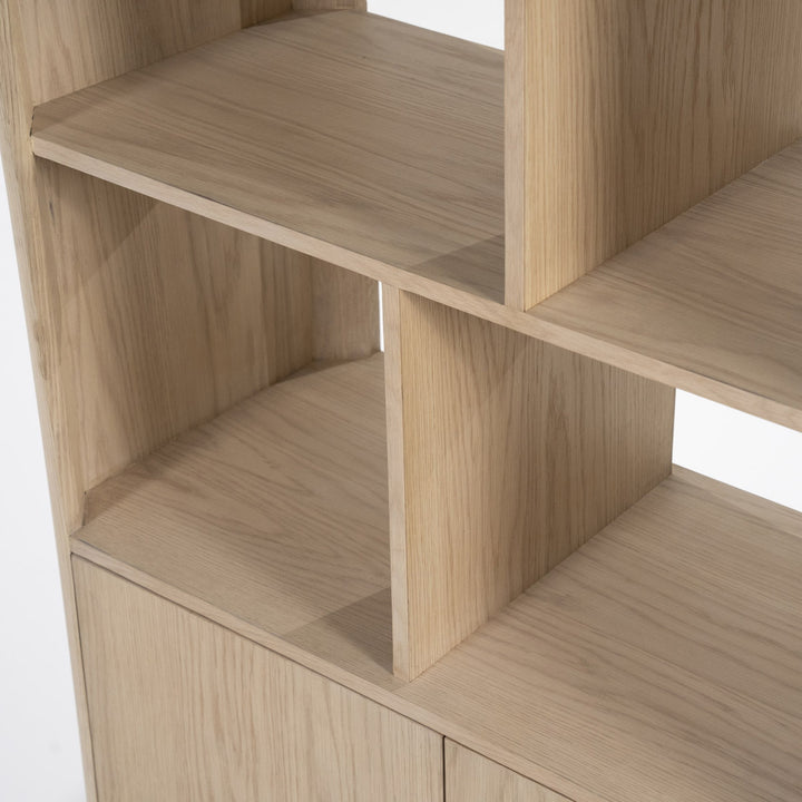 Boekenkast Harvey – eikenhout & veneer bruin