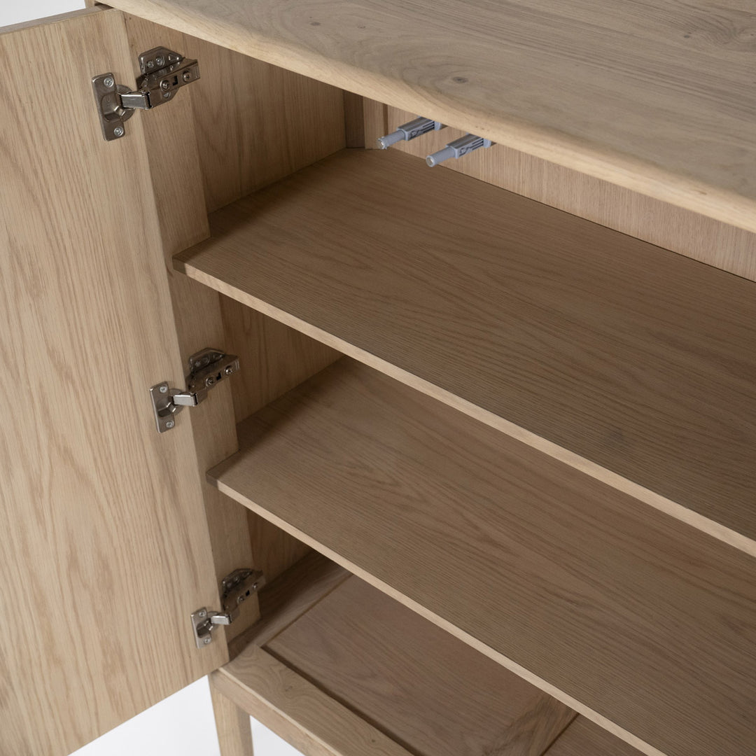 Boekenkast Harvey – eikenhout & veneer bruin