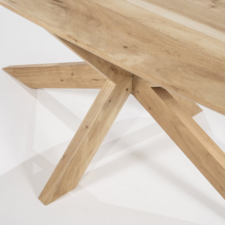 Eettafel Nikki – acaciahout naturel 280x100cm