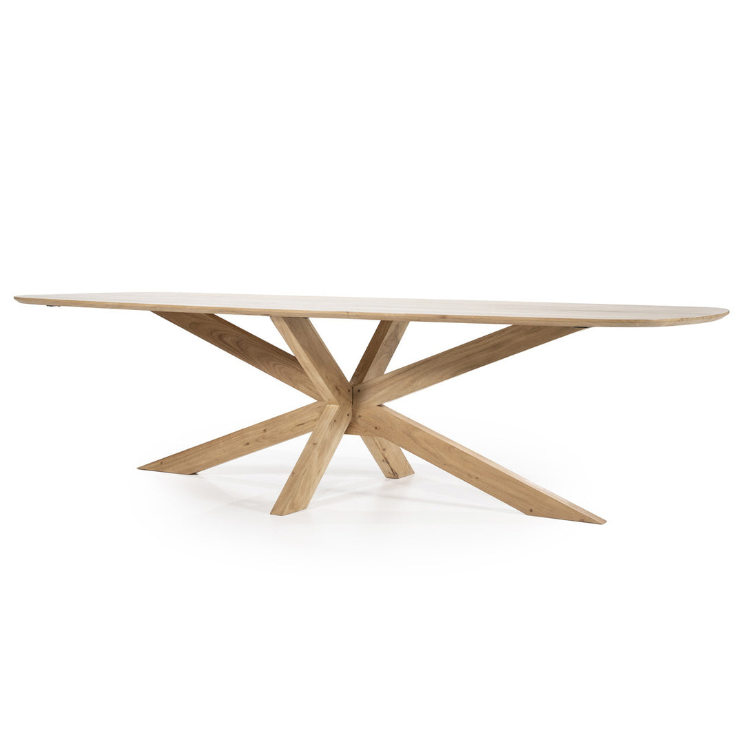 Eettafel Nikki – acaciahout naturel 280x100cm