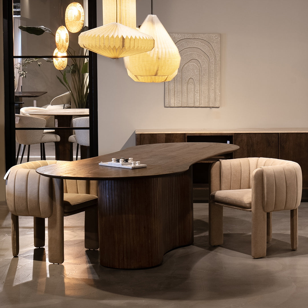 Eettafel Jordy – mangohout bruin 250x110cm
