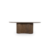 Organische Eettafel Jordy – mangohout bruin 200x110cm