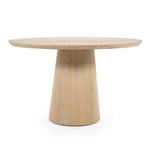 Ronde eettafel Nola eikenfineer naturel 130 cm