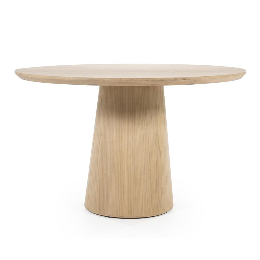 Ronde eettafel Nola eikenfineer naturel 130 cm