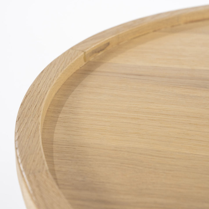 Salontafel Leia – eikenfineer naturel 66x66x39cm
