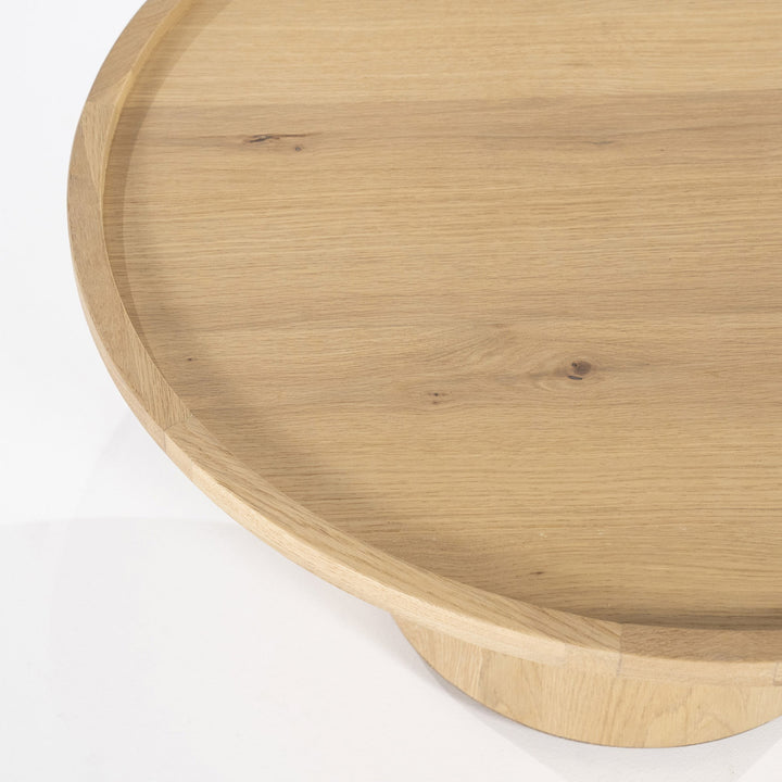 Salontafel Leia – eikenfineer naturel 80x80x32cm