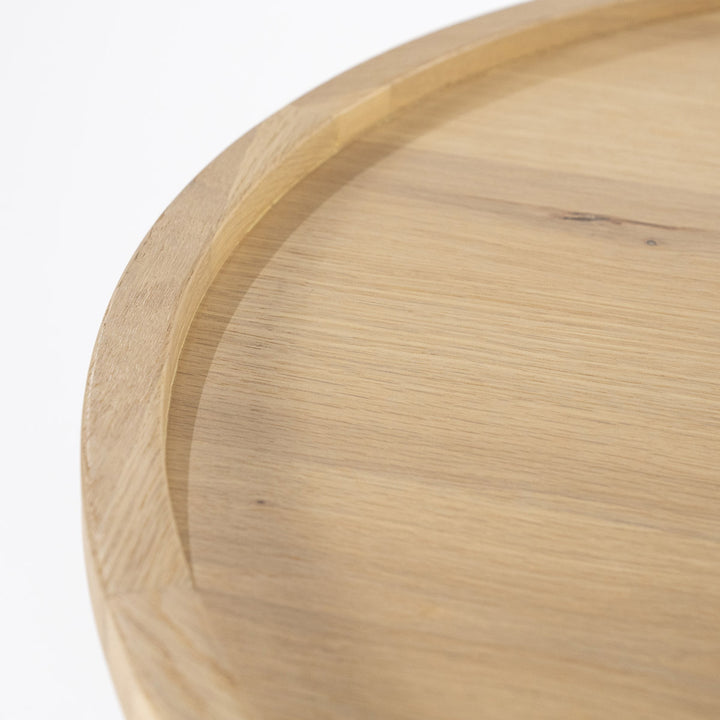 Salontafel Leia – eikenfineer naturel 80x80x32cm