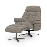 Fauteuil Caleb – stof & ijzer taupe salerno