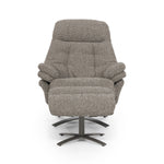 Fauteuil Caleb – stof & ijzer taupe salerno