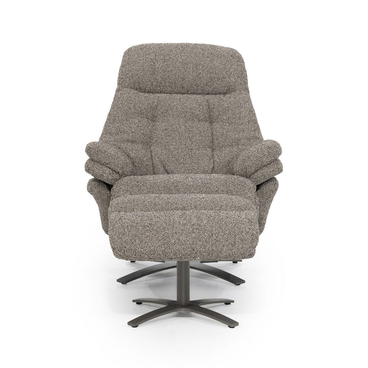 Fauteuil Caleb – stof & ijzer taupe salerno