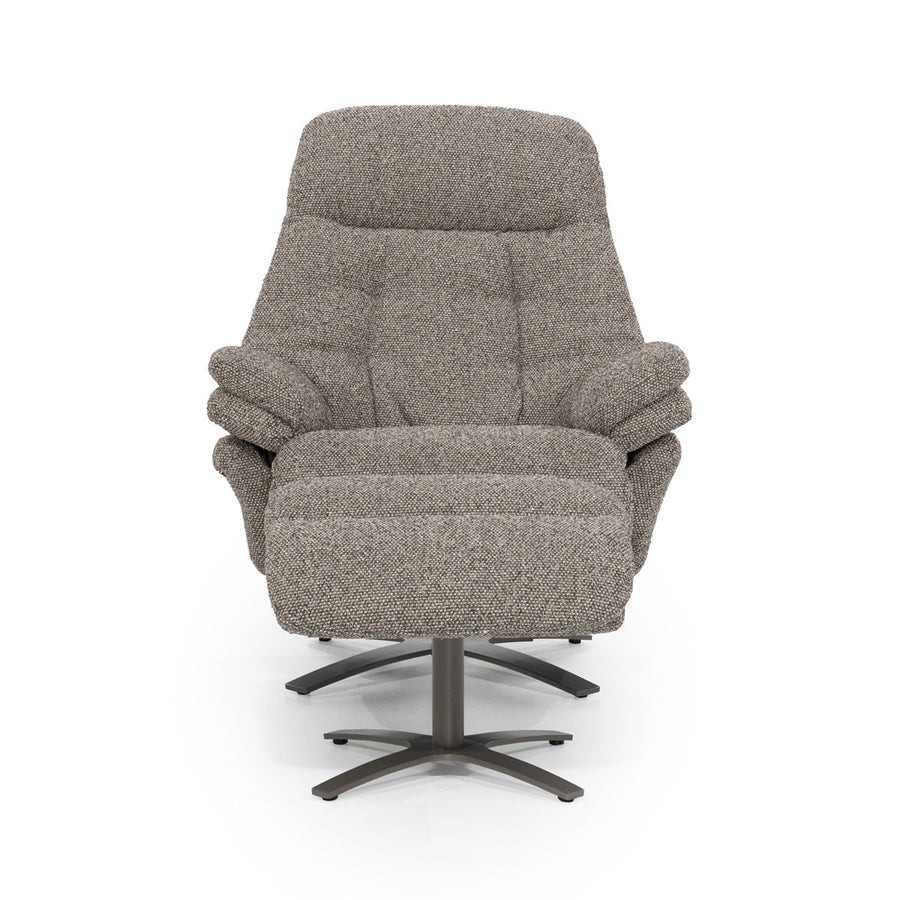 Fauteuil Caleb – stof & ijzer taupe salerno