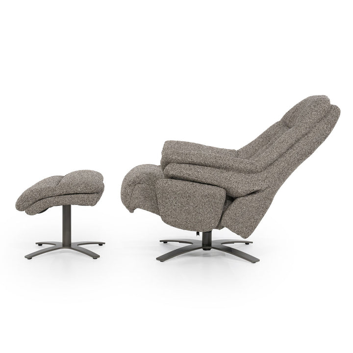 Fauteuil Caleb – stof & ijzer taupe salerno