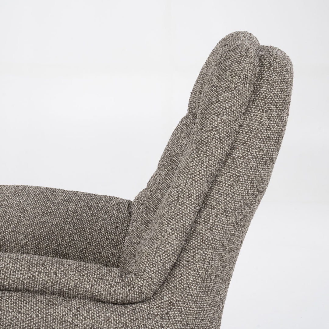 Fauteuil Caleb – stof & ijzer taupe salerno