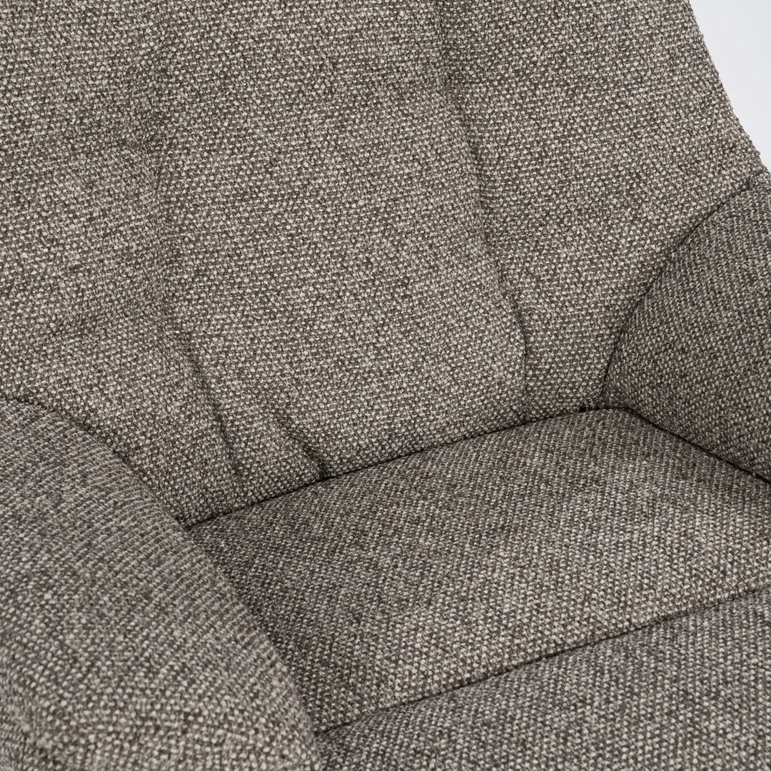 Fauteuil Caleb – stof & ijzer taupe salerno