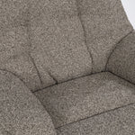 Fauteuil Caleb – stof & ijzer taupe salerno
