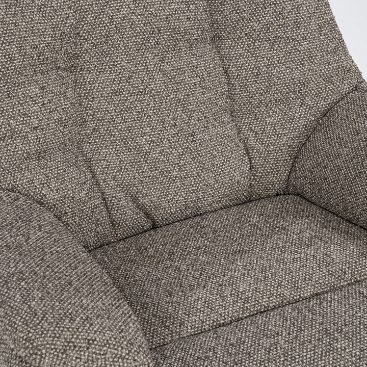 Fauteuil Caleb – stof & ijzer taupe salerno