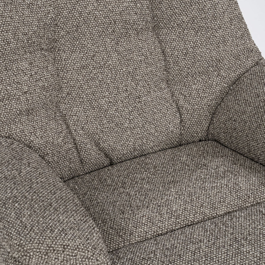 Fauteuil Caleb – stof & ijzer taupe salerno