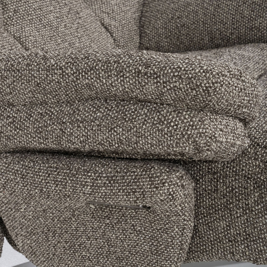 Fauteuil Caleb – stof & ijzer taupe salerno