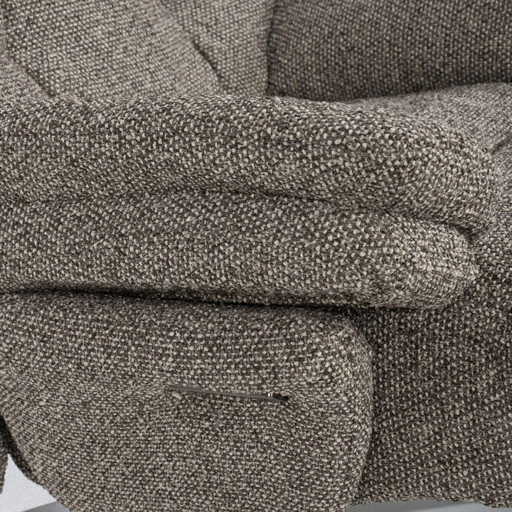 Fauteuil Caleb – stof & ijzer taupe salerno
