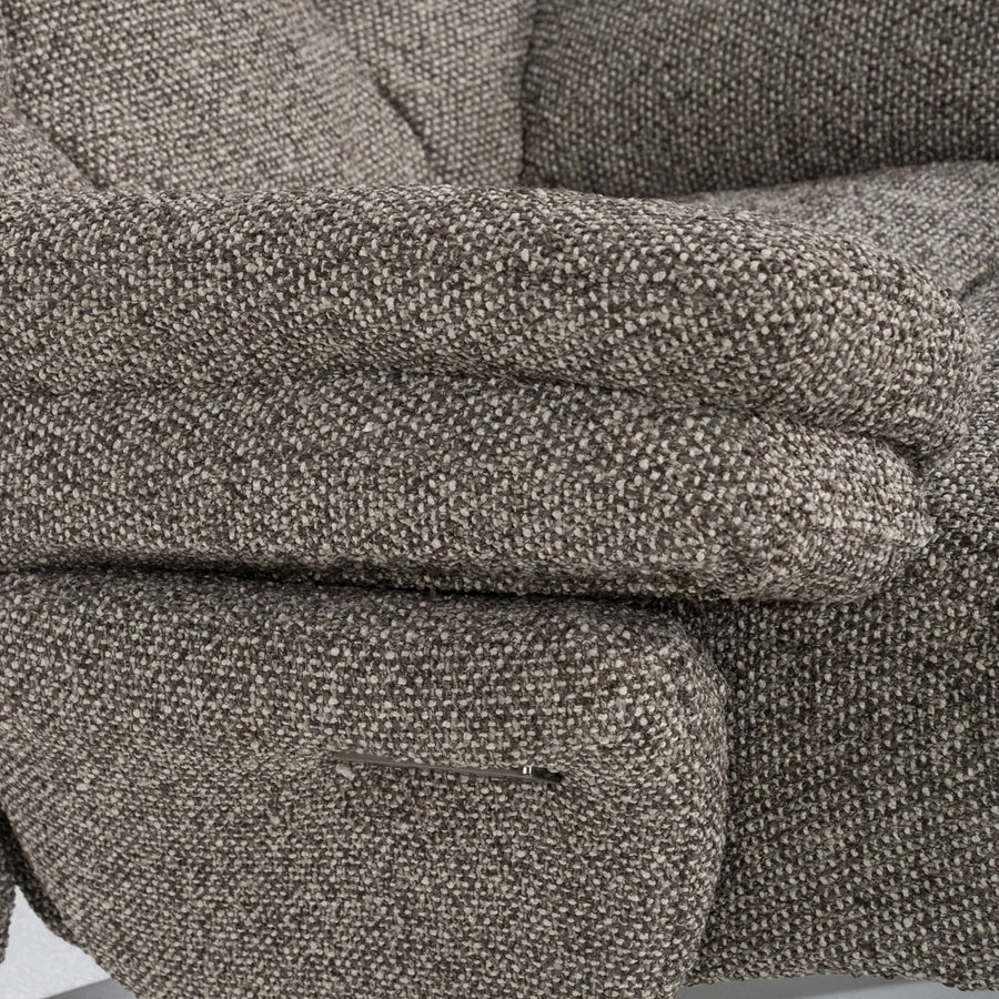 Fauteuil Caleb – stof & ijzer taupe salerno