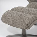 Fauteuil Caleb – stof & ijzer taupe salerno
