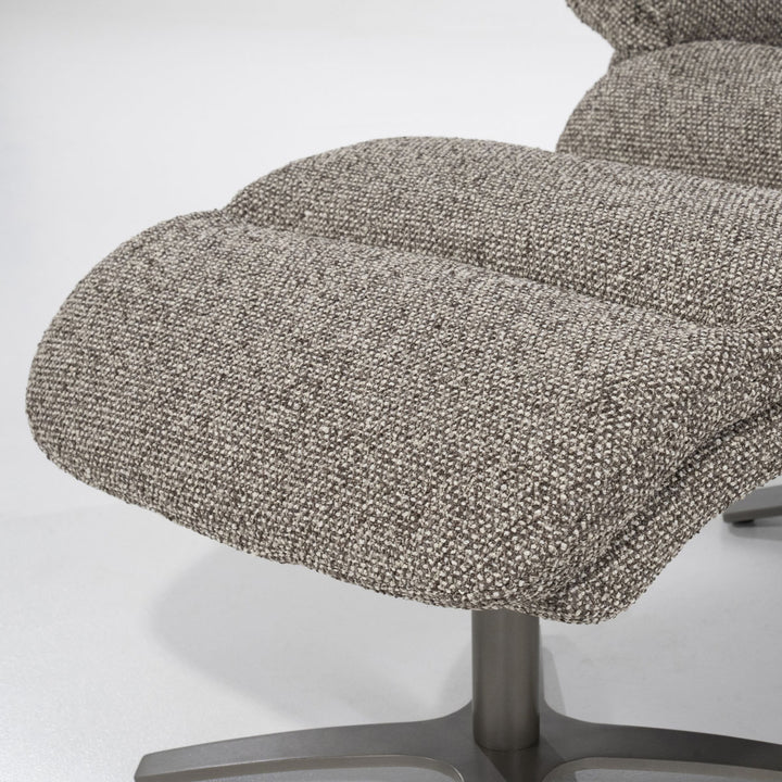 Fauteuil Caleb – stof & ijzer taupe salerno