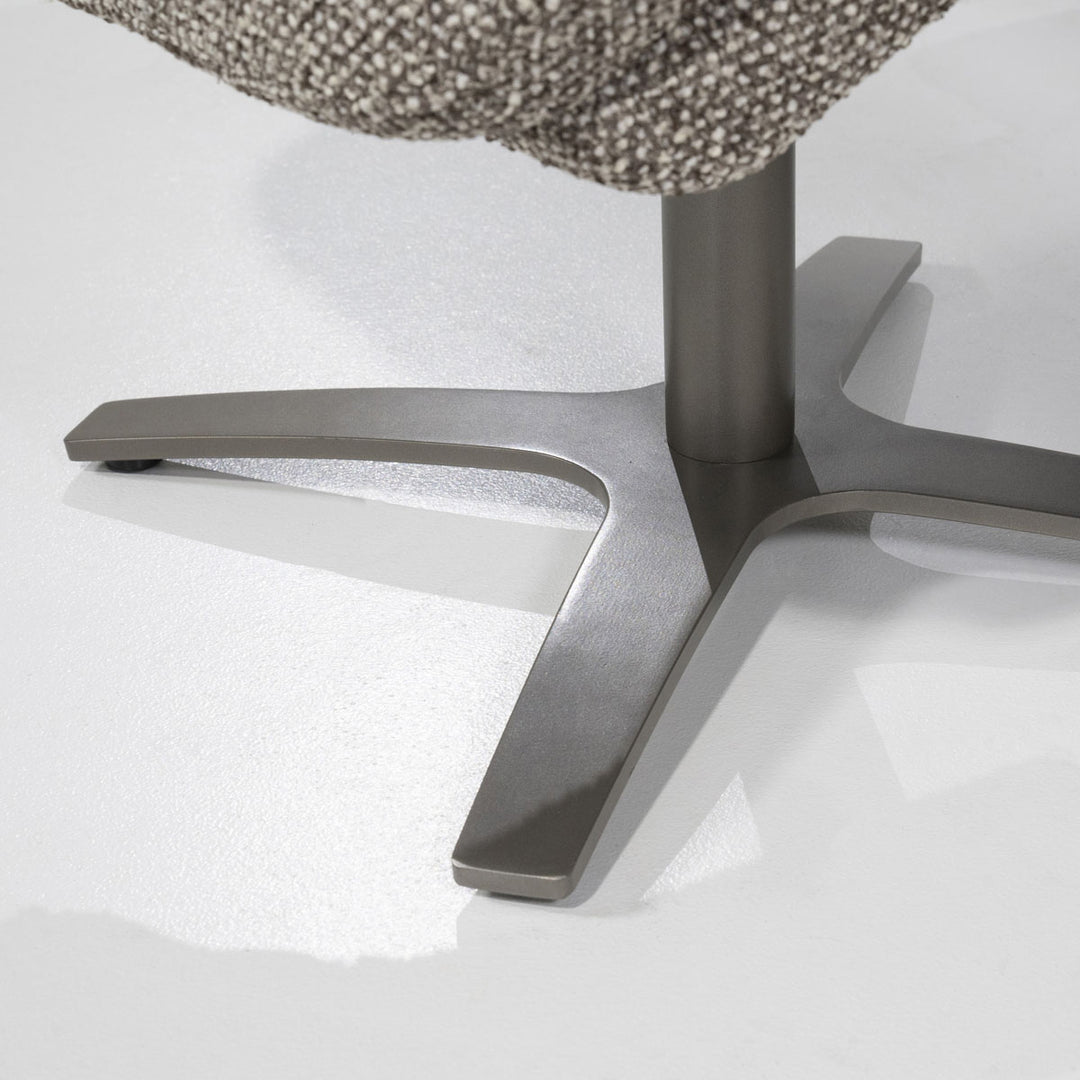 Fauteuil Caleb – stof & ijzer taupe salerno