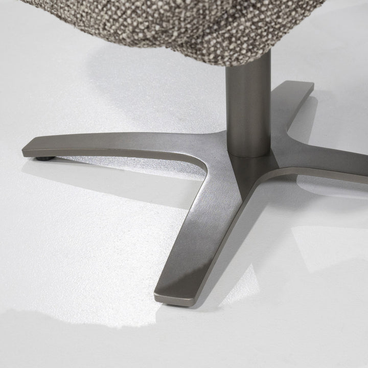 Fauteuil Caleb – stof & ijzer taupe salerno
