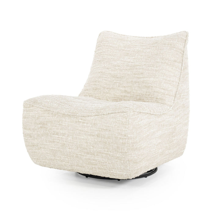 Fauteuil Loys – stof, hout & metaal beige barkley
