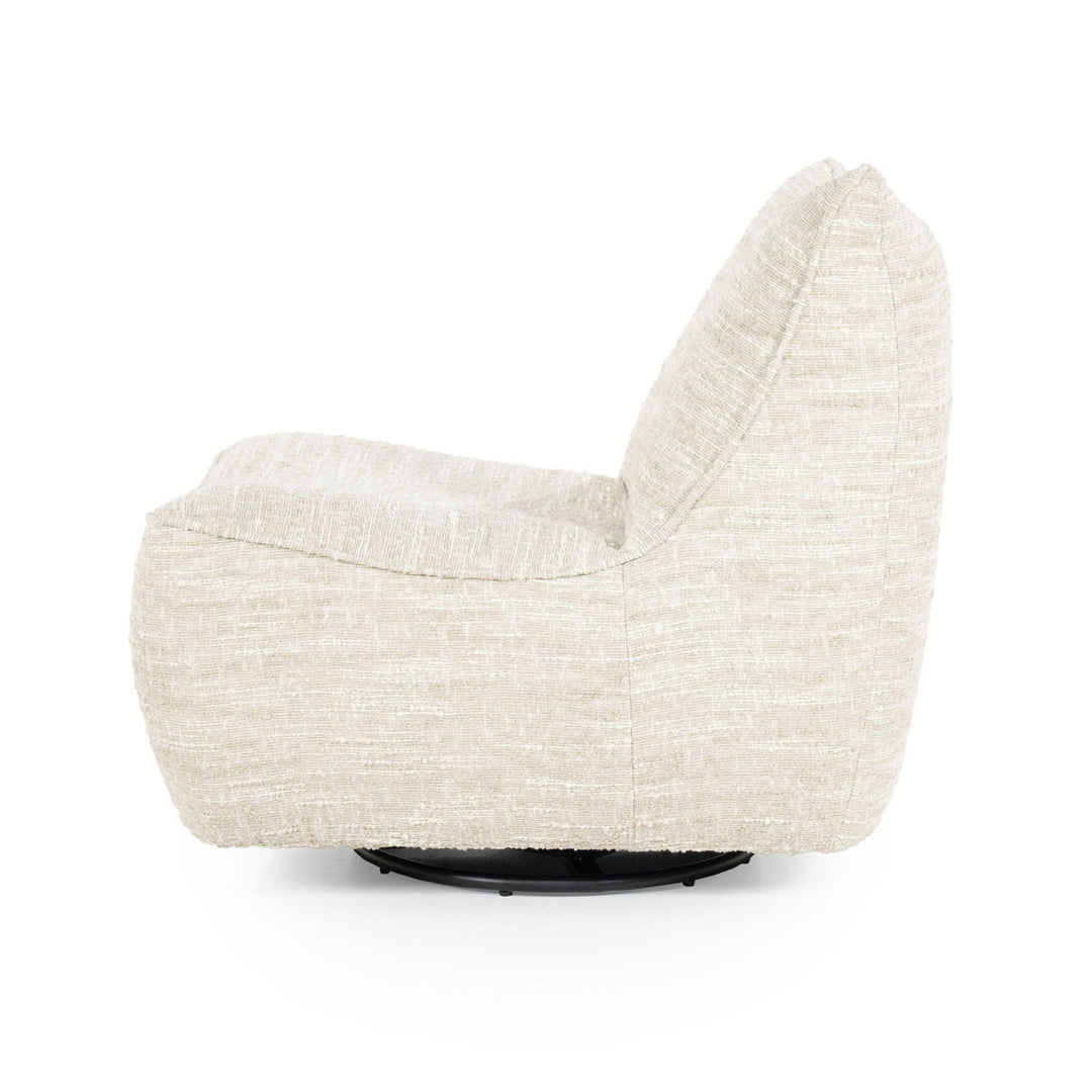 Fauteuil Loys – stof, hout & metaal beige barkley