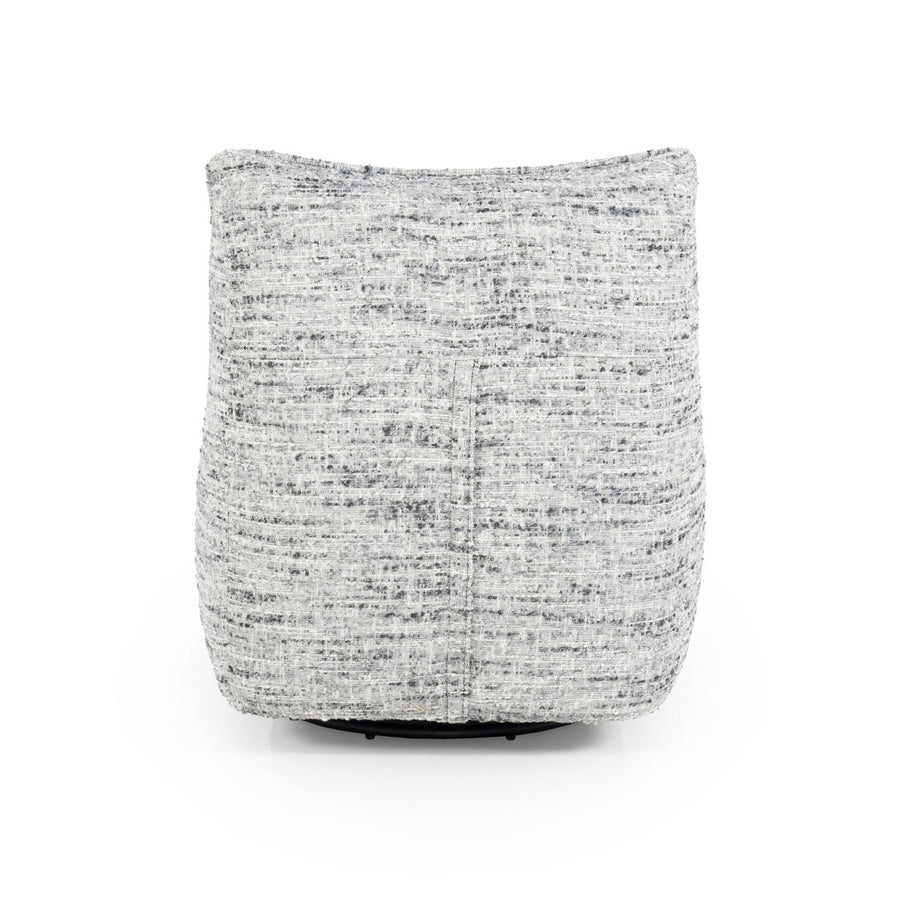 Fauteuil Loys – stof, hout & metaal grijs barkley
