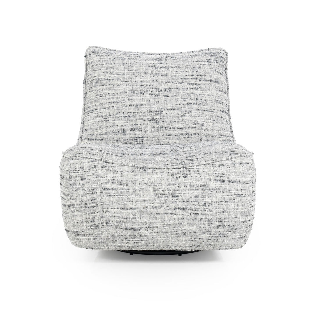 Fauteuil Loys – stof, hout & metaal grijs barkley