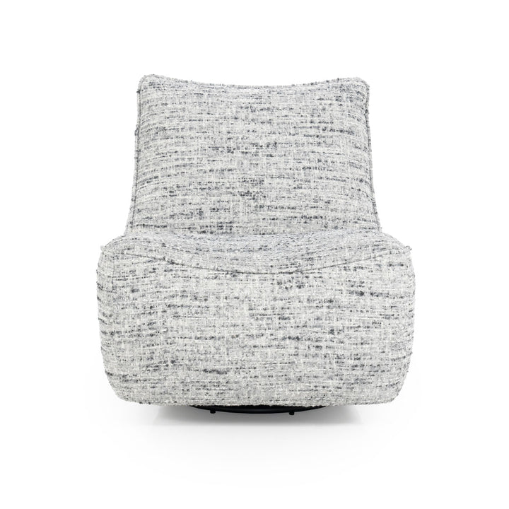 Fauteuil Loys – stof, hout & metaal grijs barkley