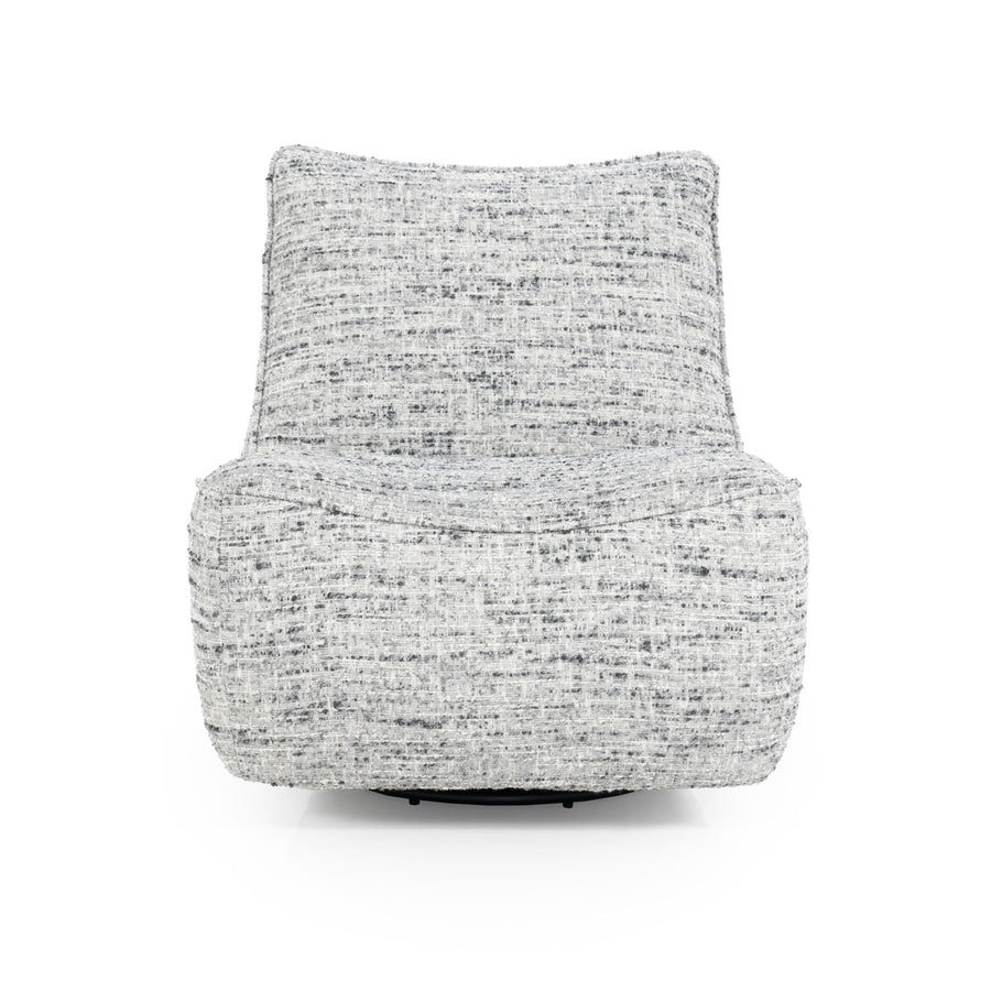Fauteuil Loys – stof, hout & metaal grijs barkley