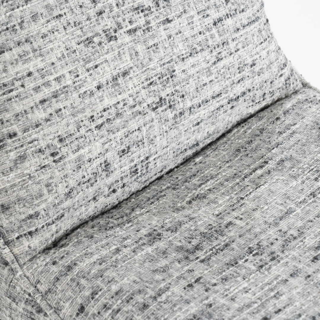 Fauteuil Loys – stof, hout & metaal grijs barkley