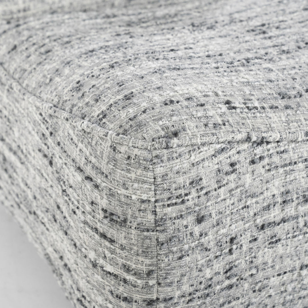 Fauteuil Loys – stof, hout & metaal grijs barkley
