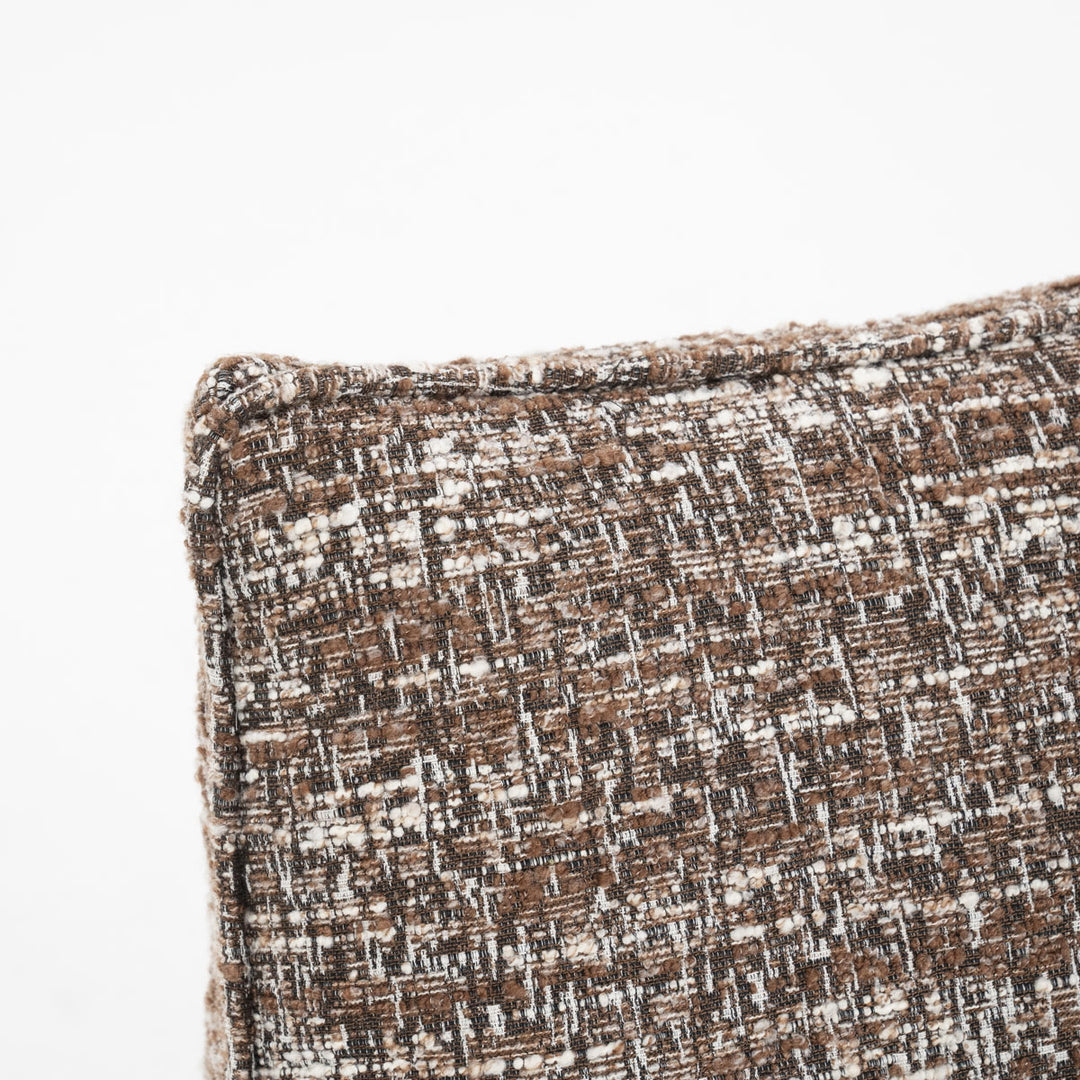 Fauteuil Loys – stof, hout & metaal bruin barkley