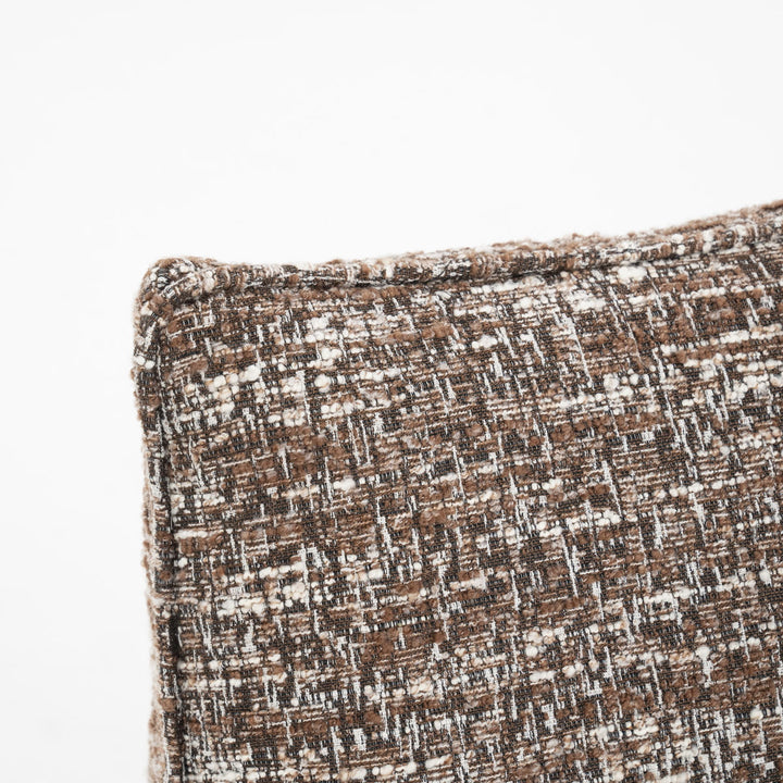 Fauteuil Loys – stof, hout & metaal bruin barkley