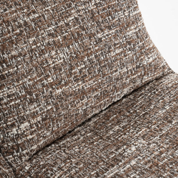 Fauteuil Loys – stof, hout & metaal bruin barkley