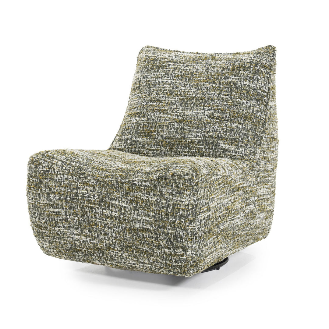 Fauteuil Loys – stof, hout & metaal groen barkley