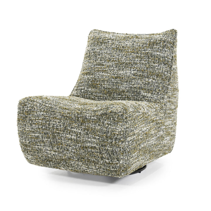 Fauteuil Loys – stof, hout & metaal groen barkley